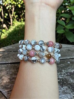 Zebra Jasper Stretch Bracelet